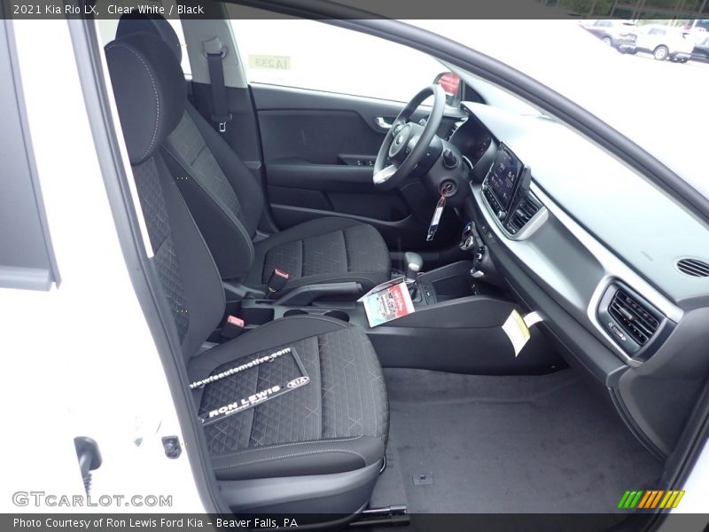 Clear White / Black 2021 Kia Rio LX