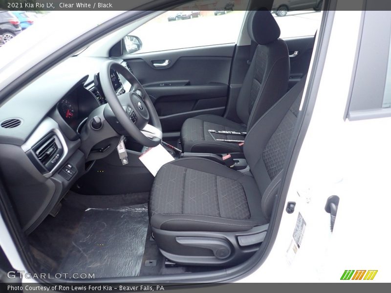 Clear White / Black 2021 Kia Rio LX