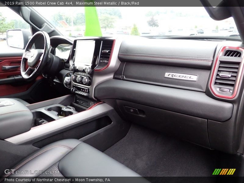 Maximum Steel Metallic / Black/Red 2019 Ram 1500 Rebel Crew Cab 4x4