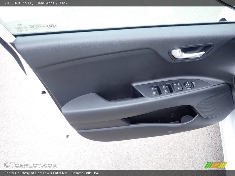 Clear White / Black 2021 Kia Rio LX