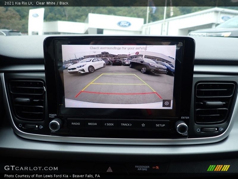 Clear White / Black 2021 Kia Rio LX