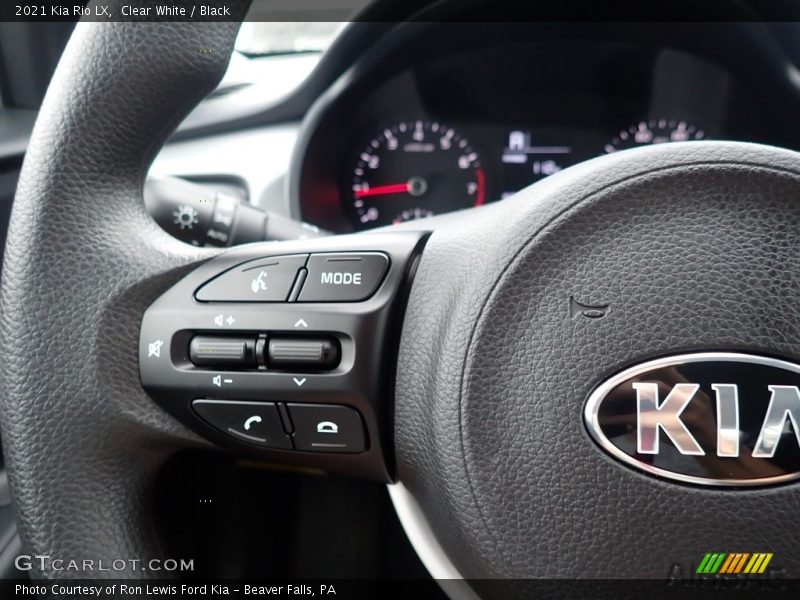 Clear White / Black 2021 Kia Rio LX