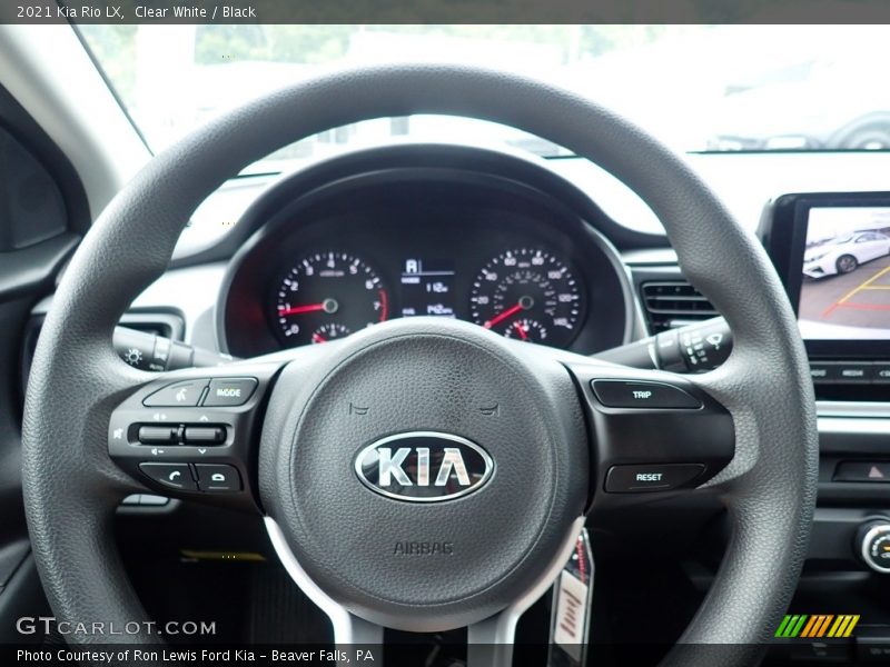 Clear White / Black 2021 Kia Rio LX