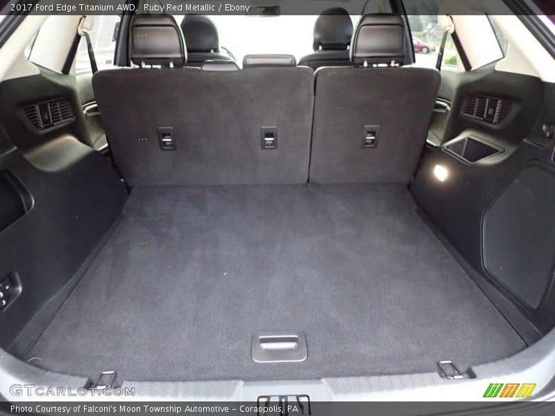 Ruby Red Metallic / Ebony 2017 Ford Edge Titanium AWD