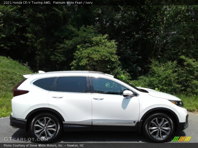 Platinum White Pearl / Ivory 2021 Honda CR-V Touring AWD