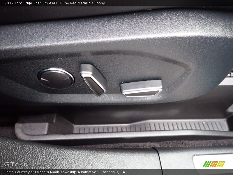 Ruby Red Metallic / Ebony 2017 Ford Edge Titanium AWD