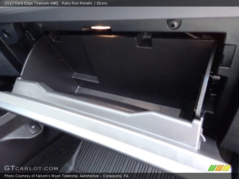 Ruby Red Metallic / Ebony 2017 Ford Edge Titanium AWD