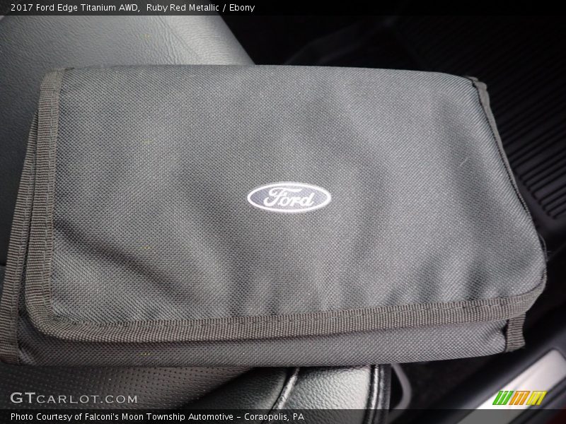 Ruby Red Metallic / Ebony 2017 Ford Edge Titanium AWD