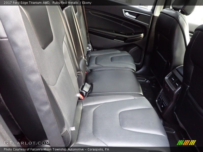 Ruby Red Metallic / Ebony 2017 Ford Edge Titanium AWD