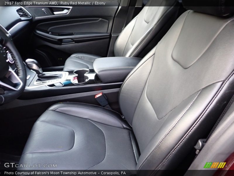 Ruby Red Metallic / Ebony 2017 Ford Edge Titanium AWD