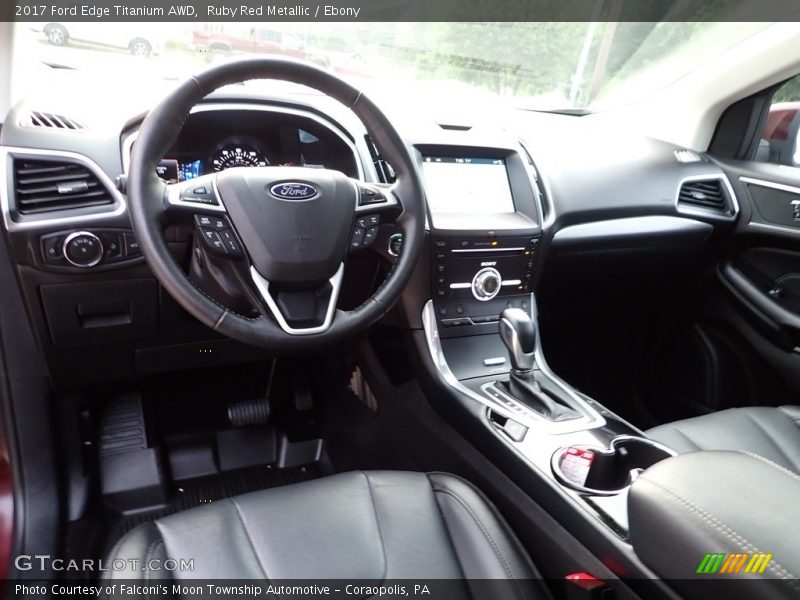 Ruby Red Metallic / Ebony 2017 Ford Edge Titanium AWD