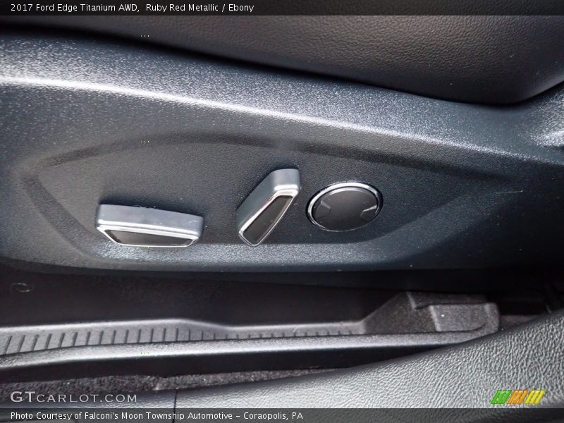Ruby Red Metallic / Ebony 2017 Ford Edge Titanium AWD