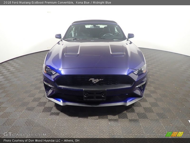 Kona Blue / Midnight Blue 2018 Ford Mustang EcoBoost Premium Convertible