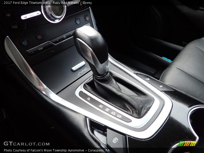 Ruby Red Metallic / Ebony 2017 Ford Edge Titanium AWD