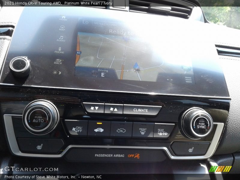 Platinum White Pearl / Ivory 2021 Honda CR-V Touring AWD