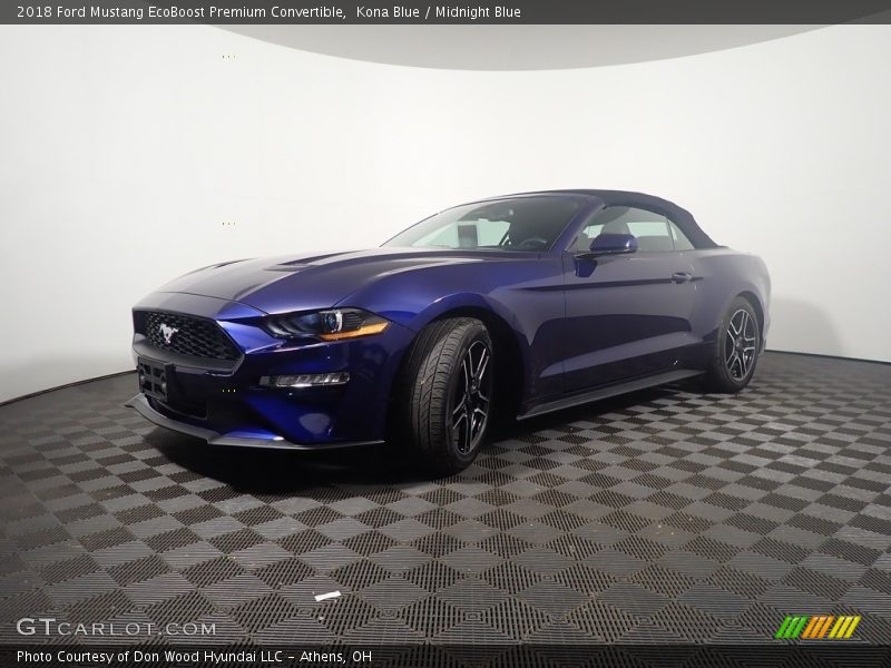 Kona Blue / Midnight Blue 2018 Ford Mustang EcoBoost Premium Convertible