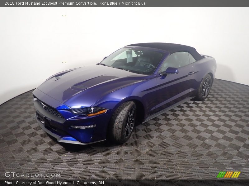 Kona Blue / Midnight Blue 2018 Ford Mustang EcoBoost Premium Convertible