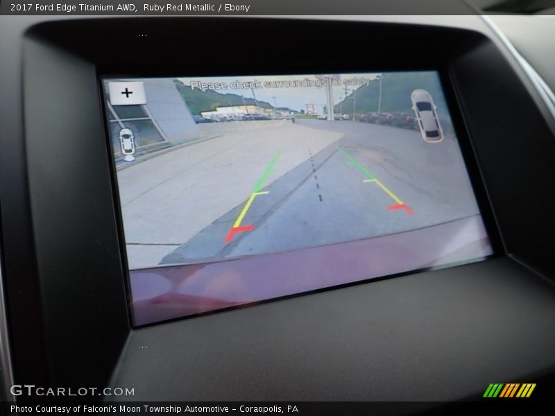 Ruby Red Metallic / Ebony 2017 Ford Edge Titanium AWD