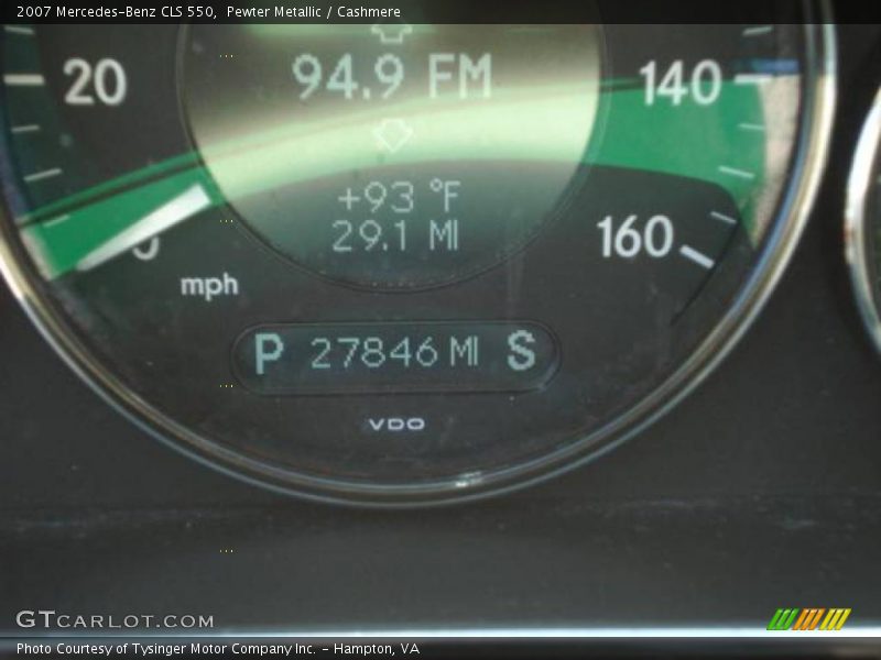Pewter Metallic / Cashmere 2007 Mercedes-Benz CLS 550