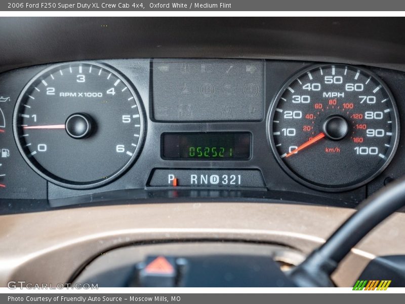 Oxford White / Medium Flint 2006 Ford F250 Super Duty XL Crew Cab 4x4
