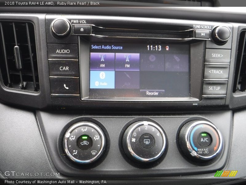 Ruby Flare Pearl / Black 2018 Toyota RAV4 LE AWD