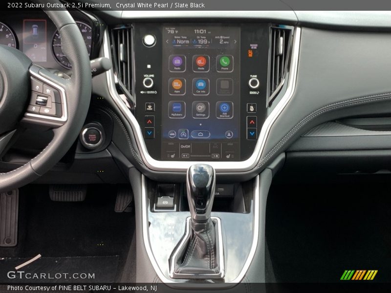 Crystal White Pearl / Slate Black 2022 Subaru Outback 2.5i Premium