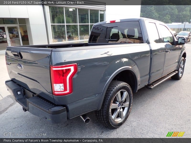 Lithium Gray / Black 2016 Ford F150 XLT SuperCab 4x4
