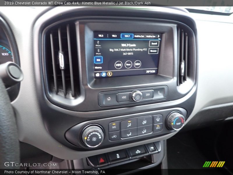 Kinetic Blue Metallic / Jet Black/Dark Ash 2019 Chevrolet Colorado WT Crew Cab 4x4