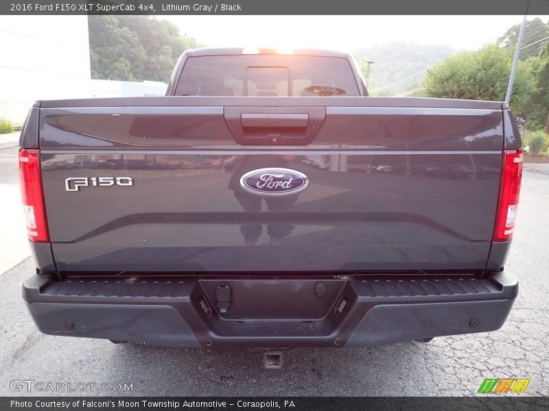 Lithium Gray / Black 2016 Ford F150 XLT SuperCab 4x4