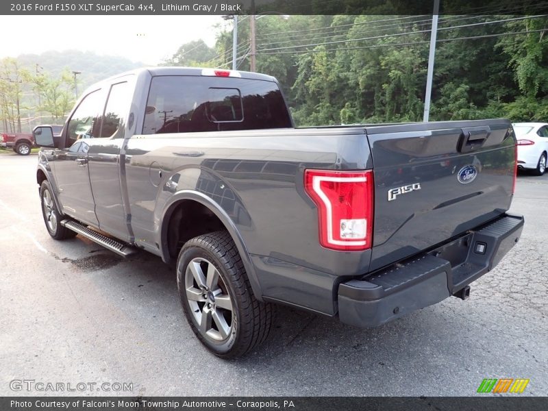 Lithium Gray / Black 2016 Ford F150 XLT SuperCab 4x4
