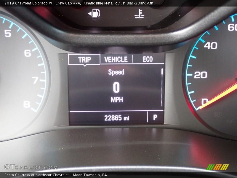 Kinetic Blue Metallic / Jet Black/Dark Ash 2019 Chevrolet Colorado WT Crew Cab 4x4