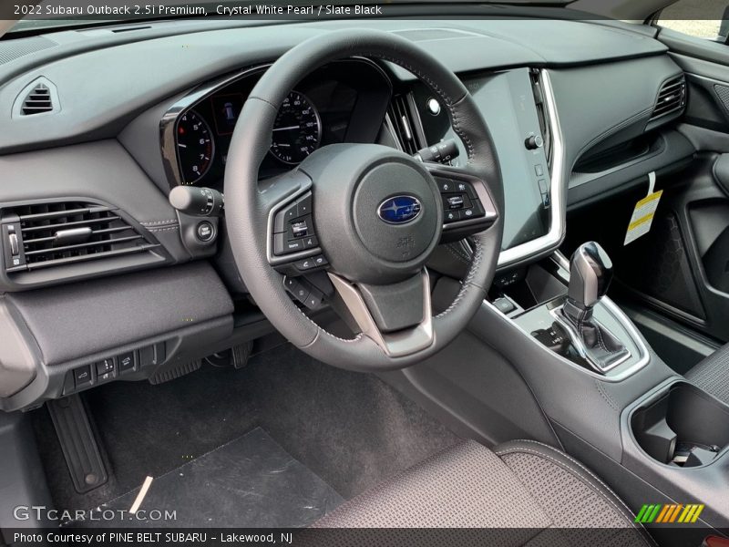 Crystal White Pearl / Slate Black 2022 Subaru Outback 2.5i Premium