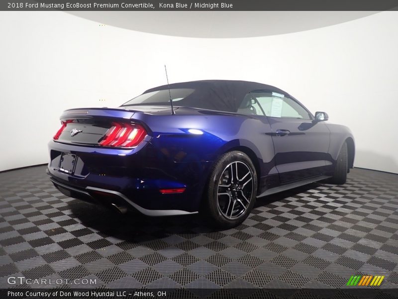 Kona Blue / Midnight Blue 2018 Ford Mustang EcoBoost Premium Convertible