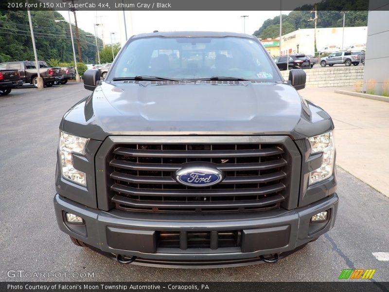 Lithium Gray / Black 2016 Ford F150 XLT SuperCab 4x4