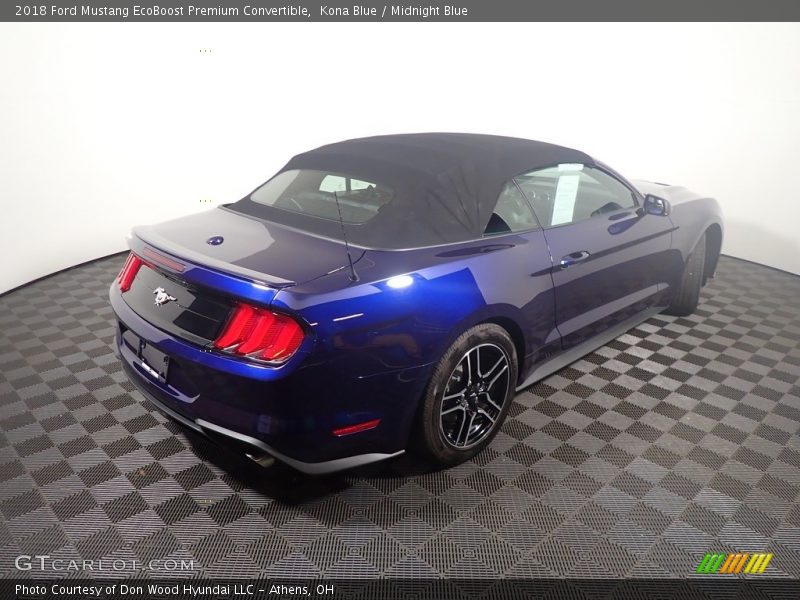 Kona Blue / Midnight Blue 2018 Ford Mustang EcoBoost Premium Convertible