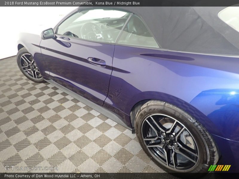 Kona Blue / Midnight Blue 2018 Ford Mustang EcoBoost Premium Convertible