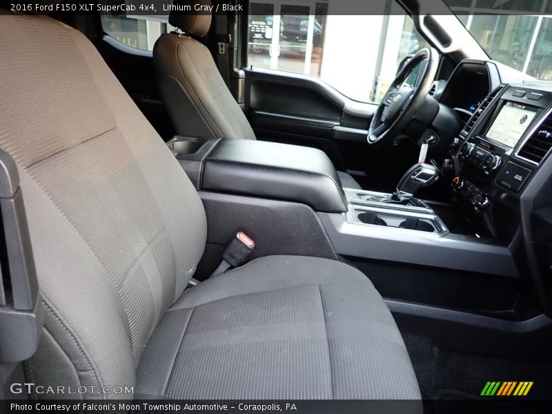 Lithium Gray / Black 2016 Ford F150 XLT SuperCab 4x4