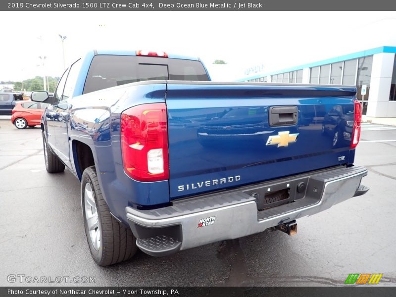 Deep Ocean Blue Metallic / Jet Black 2018 Chevrolet Silverado 1500 LTZ Crew Cab 4x4