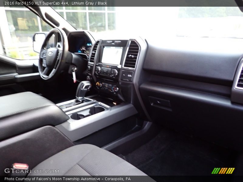 Lithium Gray / Black 2016 Ford F150 XLT SuperCab 4x4