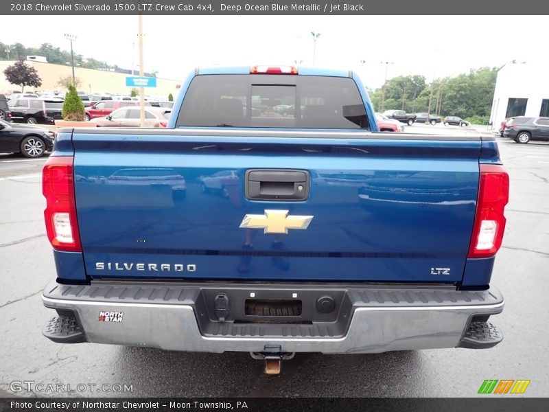 Deep Ocean Blue Metallic / Jet Black 2018 Chevrolet Silverado 1500 LTZ Crew Cab 4x4