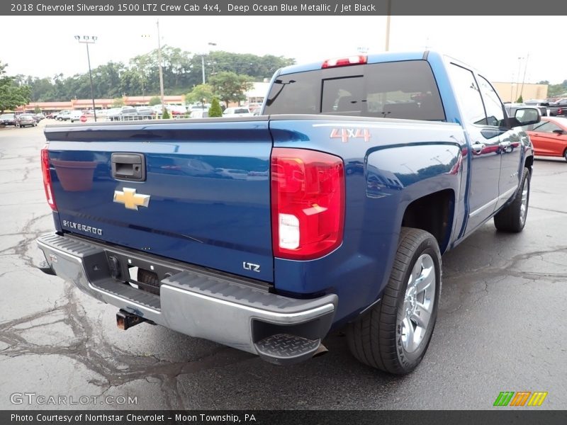 Deep Ocean Blue Metallic / Jet Black 2018 Chevrolet Silverado 1500 LTZ Crew Cab 4x4