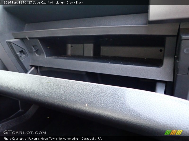 Lithium Gray / Black 2016 Ford F150 XLT SuperCab 4x4