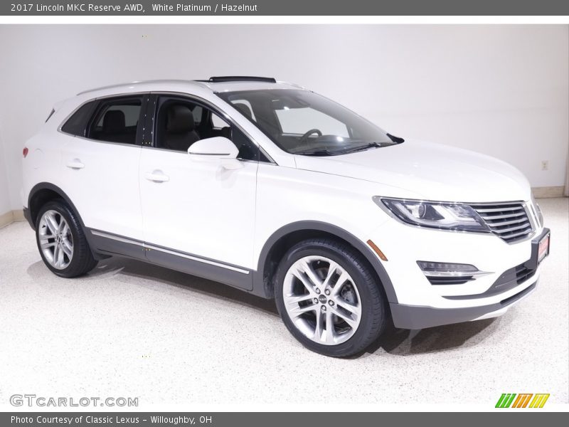 White Platinum / Hazelnut 2017 Lincoln MKC Reserve AWD