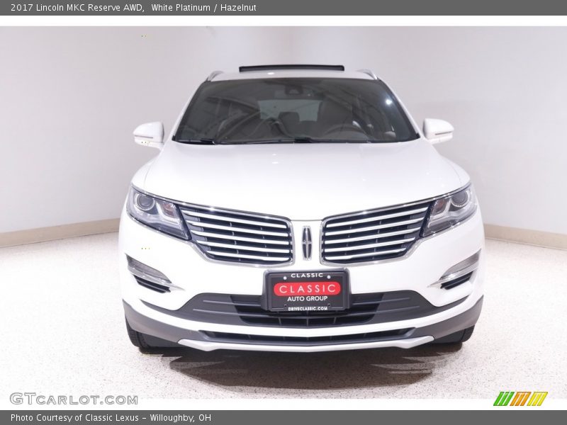 White Platinum / Hazelnut 2017 Lincoln MKC Reserve AWD