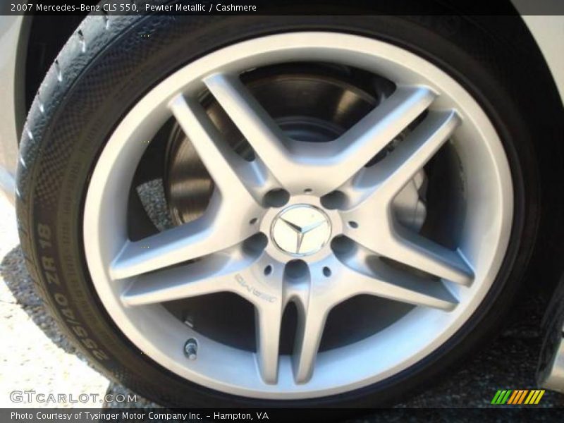 Pewter Metallic / Cashmere 2007 Mercedes-Benz CLS 550