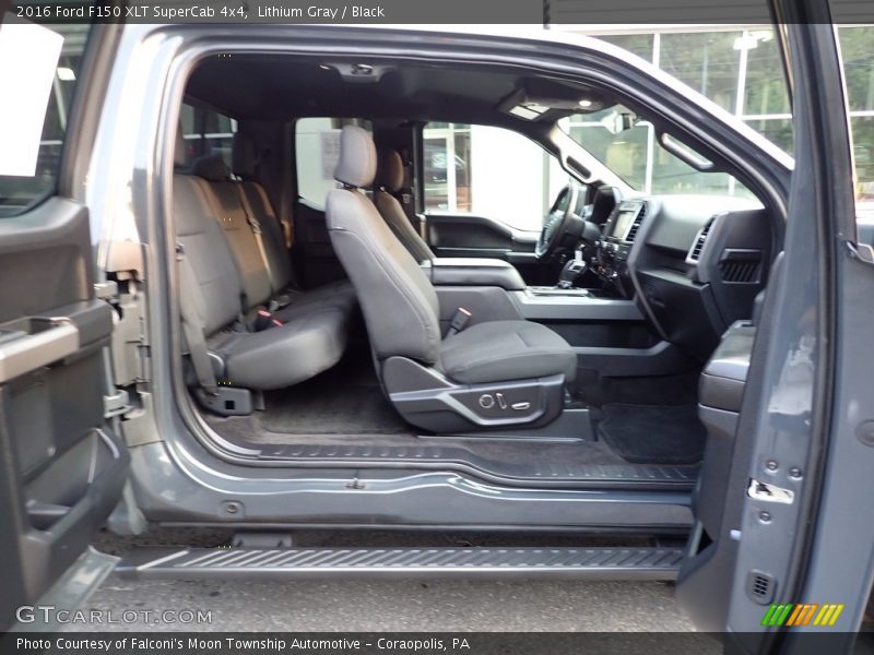 Lithium Gray / Black 2016 Ford F150 XLT SuperCab 4x4