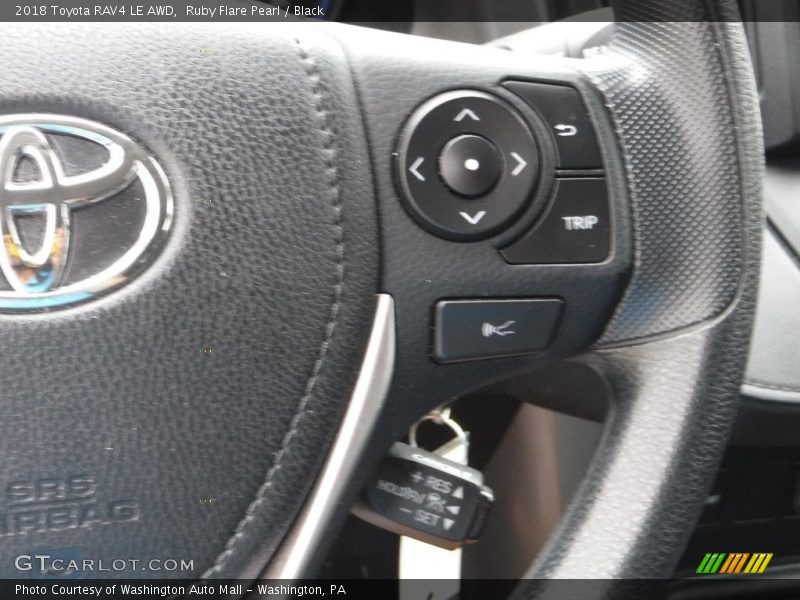 Ruby Flare Pearl / Black 2018 Toyota RAV4 LE AWD