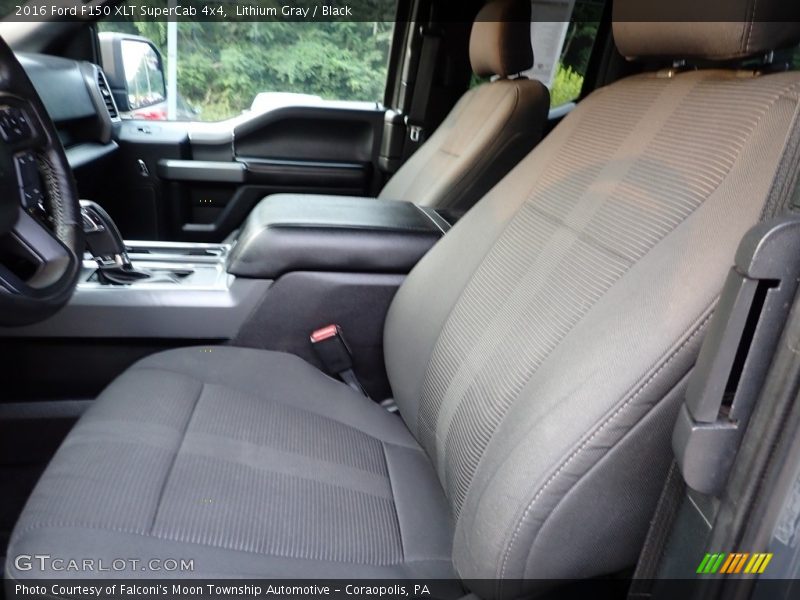 Lithium Gray / Black 2016 Ford F150 XLT SuperCab 4x4