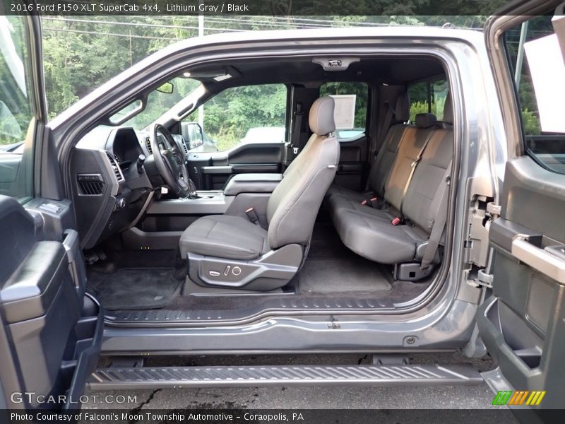 Lithium Gray / Black 2016 Ford F150 XLT SuperCab 4x4