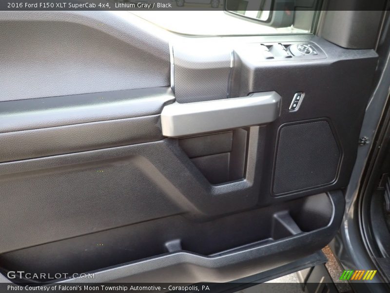 Lithium Gray / Black 2016 Ford F150 XLT SuperCab 4x4
